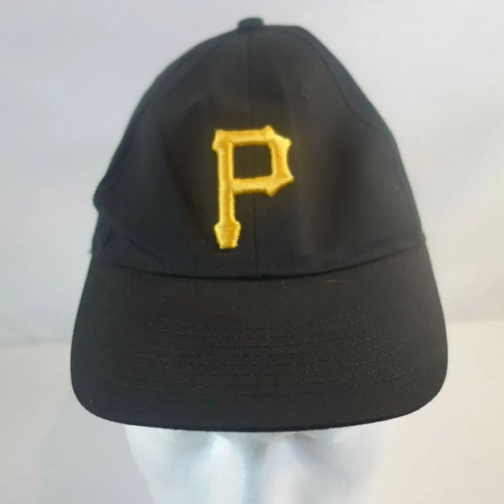 Team MLB Kids Youth Pittsburgh Pirates Black Yellow Adjustable Baseball Hat Cap